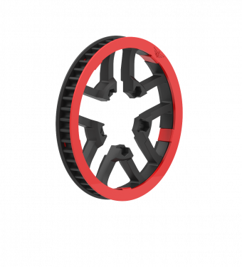 Toothed Belt Pulley 46T + Protection ring